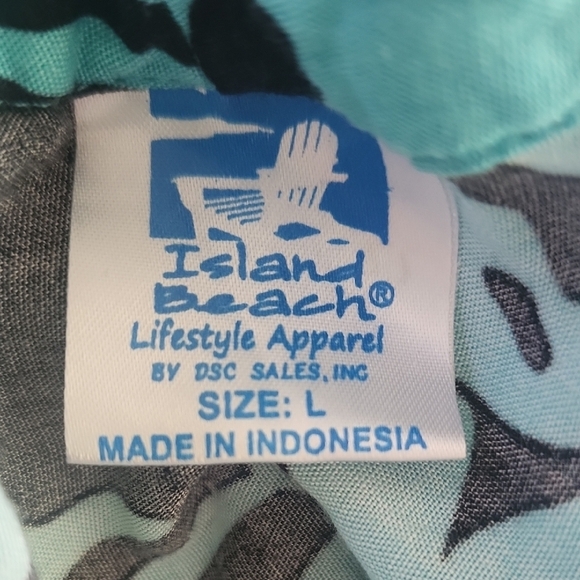 Island Beach Lifestyle Floral Sleeveless Dress Rayon Size Large - Picture 7 of 8